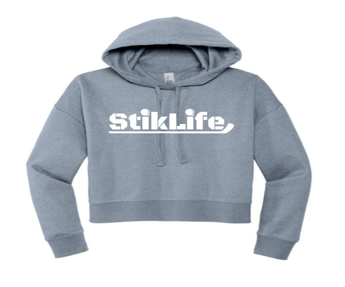 Women's Cropped Fleece Casual Hoodie