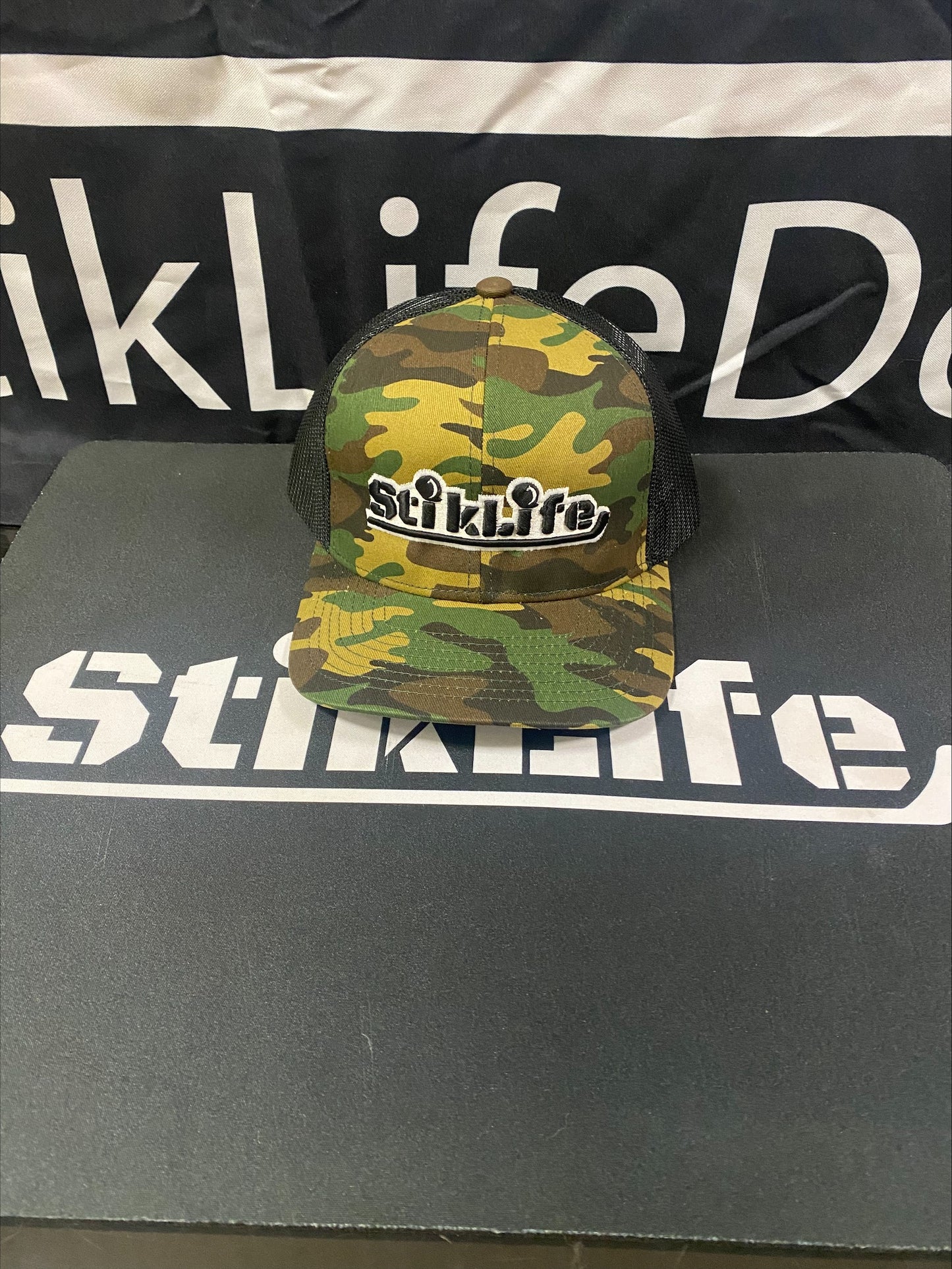 Adjustable Dark Camo Snapback Trucker